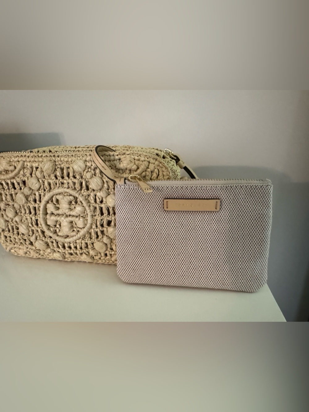 Tory Burch Beige Crochet Crossbody Bag with Jacquard Strap - Picture 5 of 6